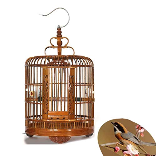 Vogelkäfig aus Bambus, geschnitzt, traditioneller chinesischer Stil, Boutique-Drossel, Vogelkäfig, Gartendekoration zum Aufhängen, Vogelkäfig aus Bambus, geschnitzt, traditioneller chinesischer Stil, Boutique-Drossel, Vogelkäfig, Gartendekoration zum Aufhängen, von WOTZOV