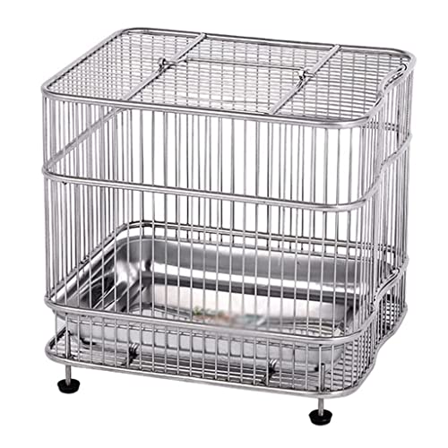 Vogelkäfige Vogelkäfige aus Schmiedeeisen Tragbarer Vogelkäfig aus Metall Einfache Vogeltransportboxen im Retro-Stil Vogelhäuschenträger mit hoher Kapazität für den Außenbalkon Lei,Silver Small Vogelkäfige Vogelkäfige aus Schmiedeeisen Tragbarer Vogelkäfig aus Metall Einfache Vogeltransportboxen im Retro-Stil Vogelhäuschenträger mit hoher Kapazität für den Außenbalkon Lei,Silver Small von WOTZOV