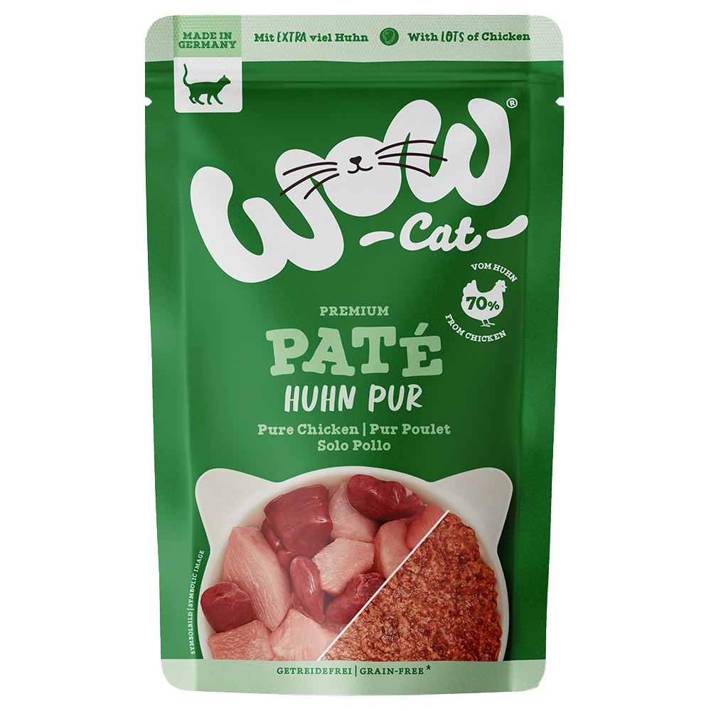 Sparpaket WOW Cat Adult 24 x 125 g - Huhn Pur Sparpaket WOW Cat Adult 24 x 125 g - Huhn Pur von WOW Cat