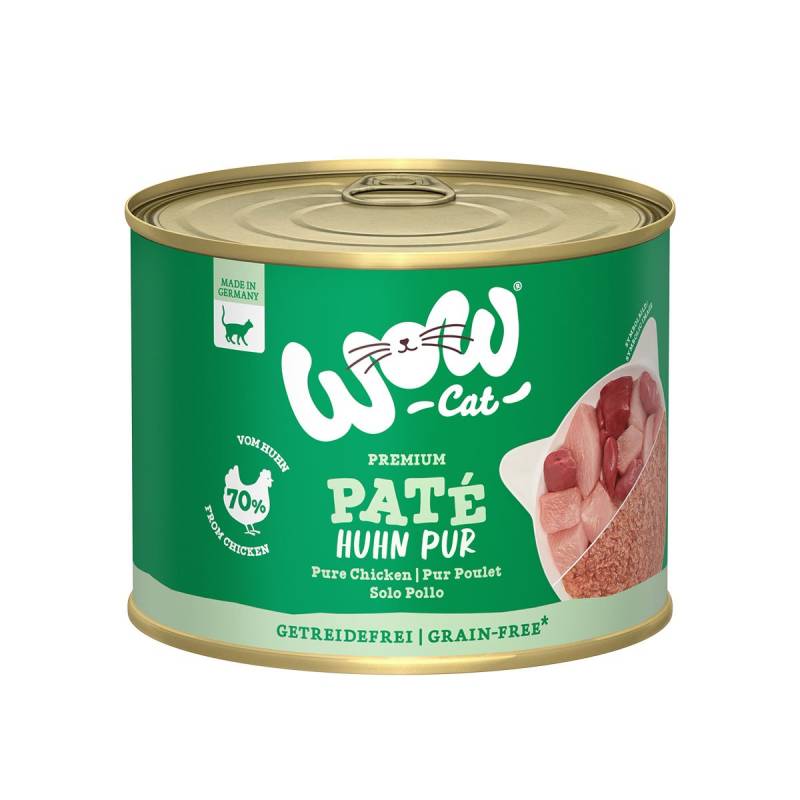 WOW CAT Adult Huhn Pur 6x200g von WOW Cat