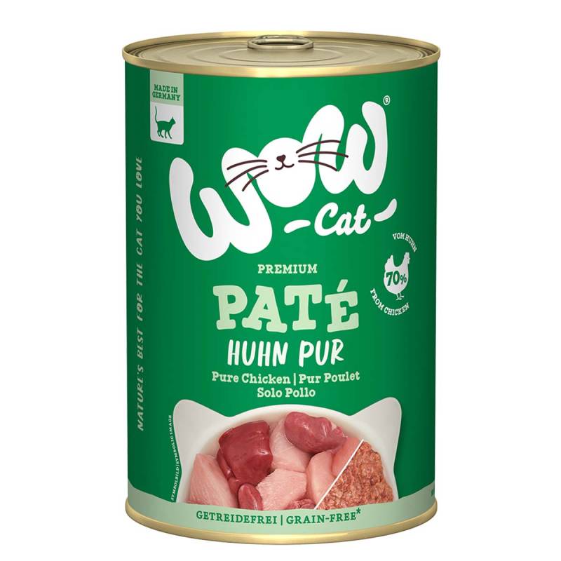 WOW CAT Adult Huhn Pur 6x400g von WOW Cat