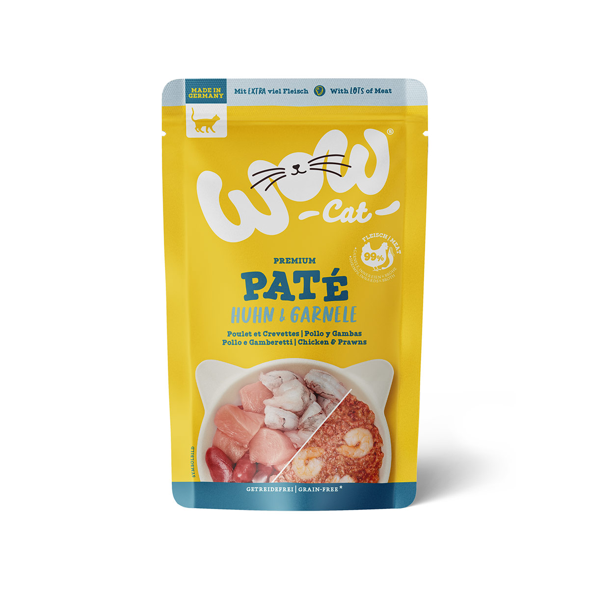 WOW CAT Adult Huhn & Garnelen 12x125g WOW CAT Adult Huhn & Garnelen 12x125g von WOW Cat