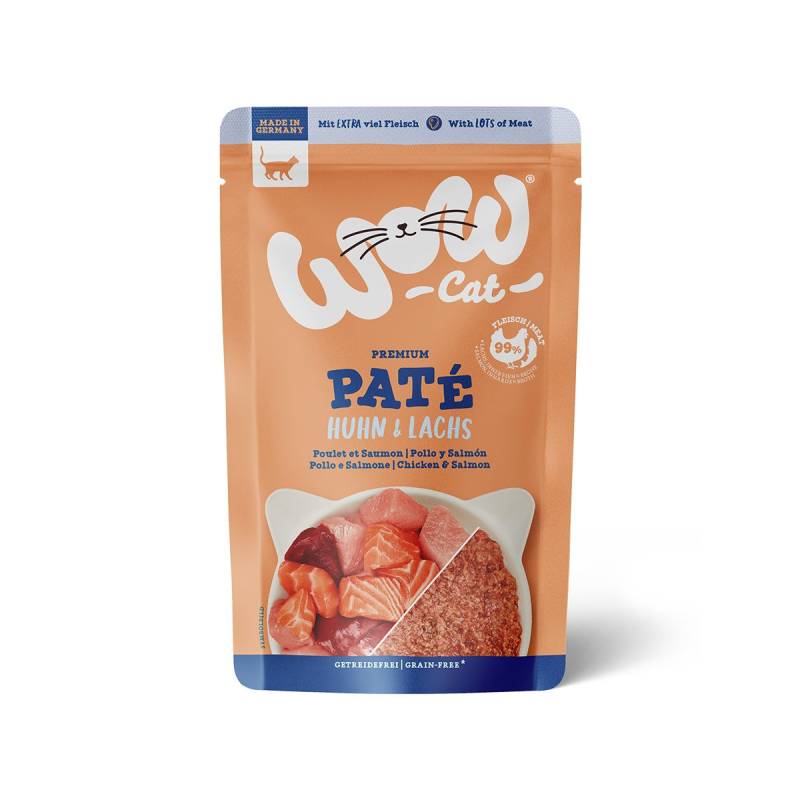 WOW CAT Adult Huhn & Lachs 12x125g von WOW Cat