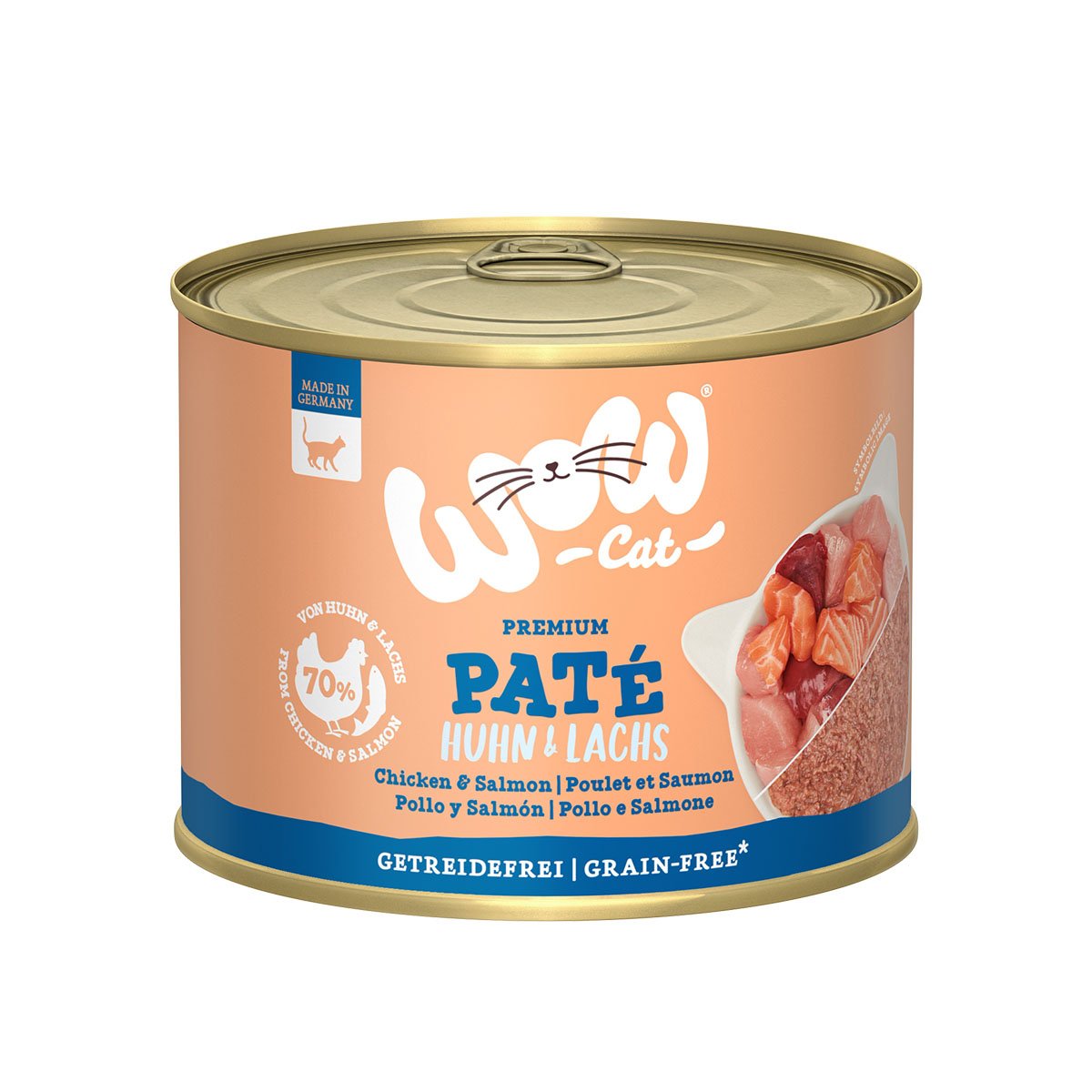 WOW CAT Adult Huhn & Lachs 6x200g WOW CAT Adult Huhn & Lachs 6x200g von WOW Cat