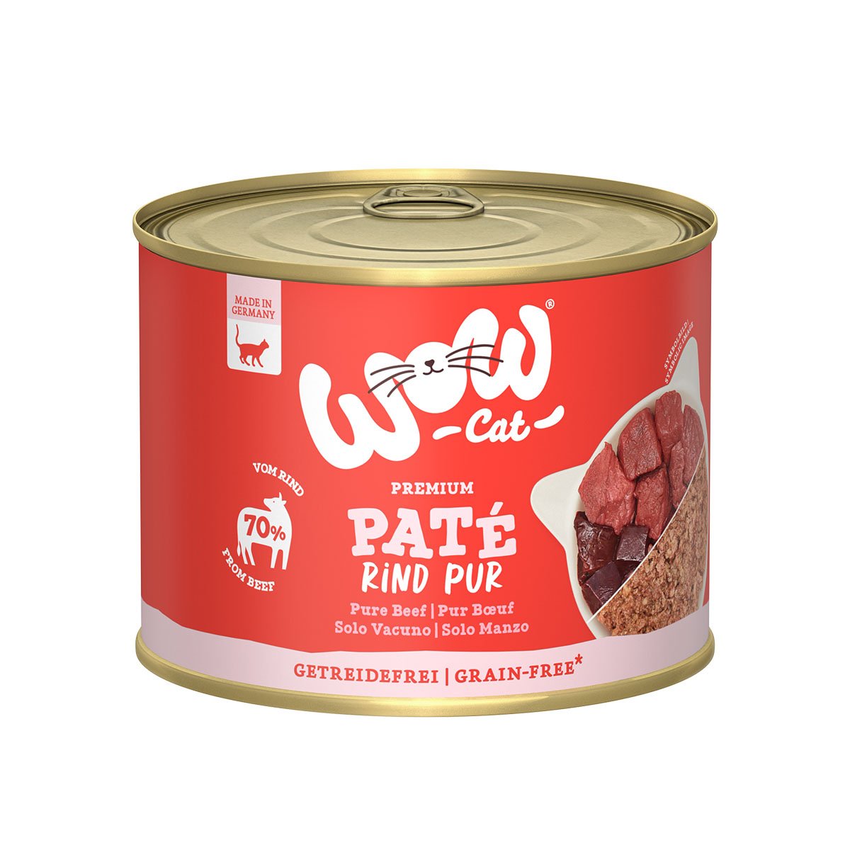 WOW CAT Adult Rind Pur 6x200g WOW CAT Adult Rind Pur 6x200g von WOW Cat