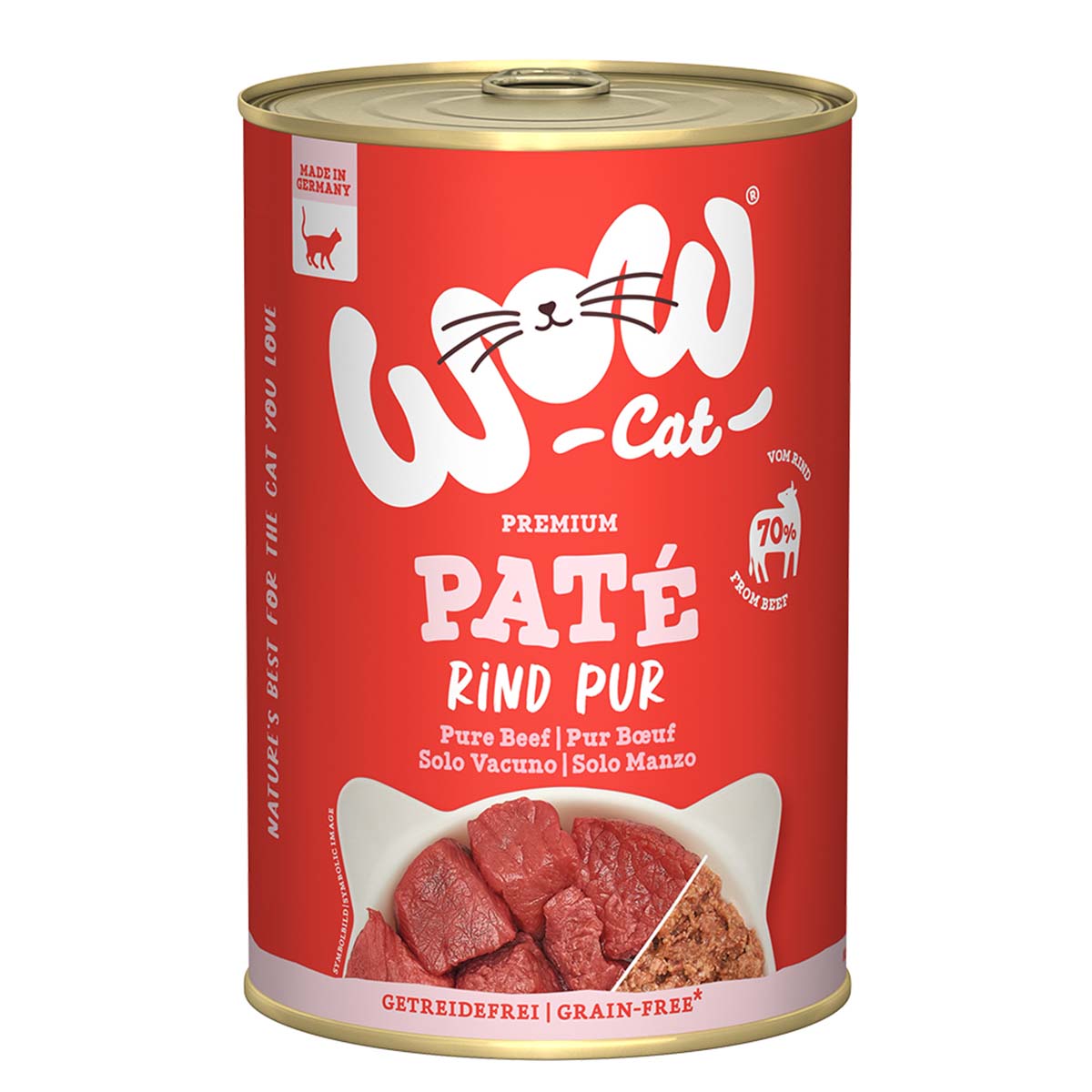 WOW CAT Adult Rind Pur 6x400g WOW CAT Adult Rind Pur 6x400g von WOW Cat
