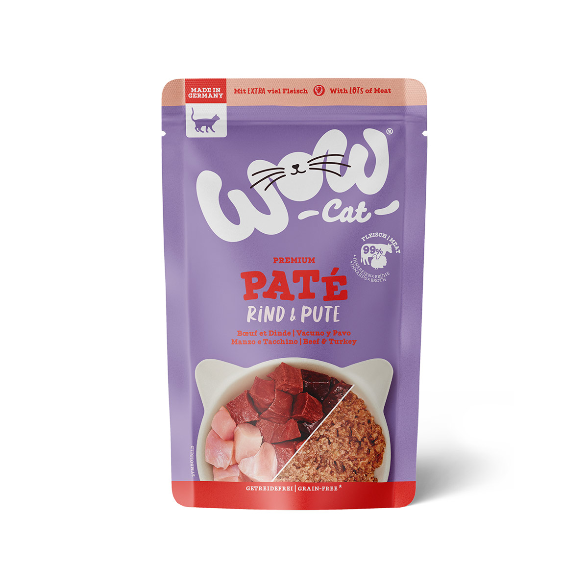 WOW CAT Adult Rind & Pute 12x125g WOW CAT Adult Rind & Pute 12x125g von WOW Cat