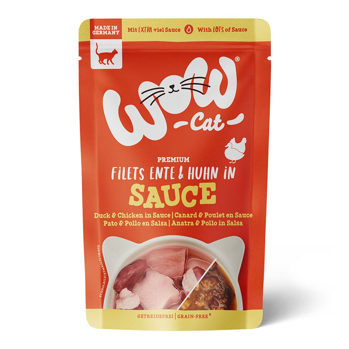 WOW CAT Filets Ente & Huhn in Sauce 8x85 g WOW CAT Filets Ente & Huhn in Sauce 8x85 g von WOW! Cat