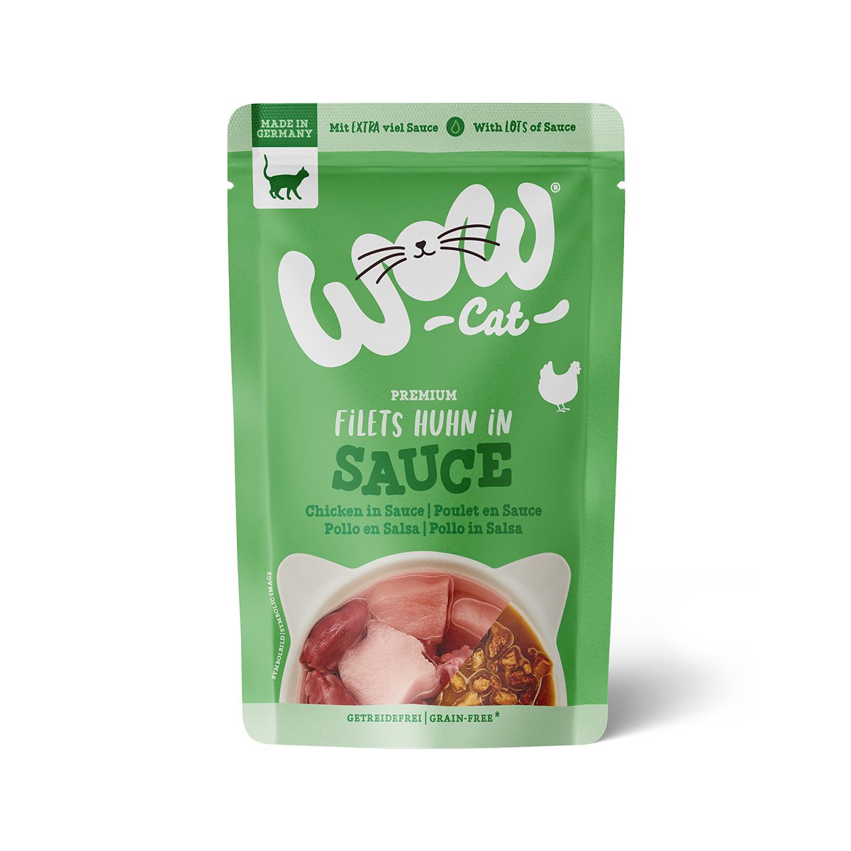 WOW CAT Huhn in Sauce 8x85g WOW CAT Huhn in Sauce 8x85g von WOW Cat