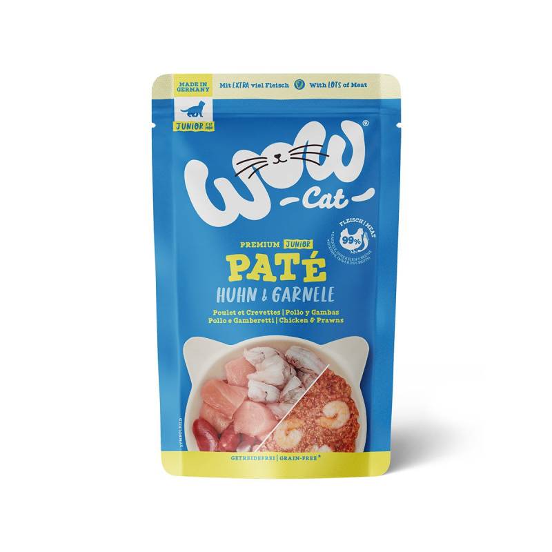 WOW CAT Junior Huhn & Garnele 12x125g von WOW Cat