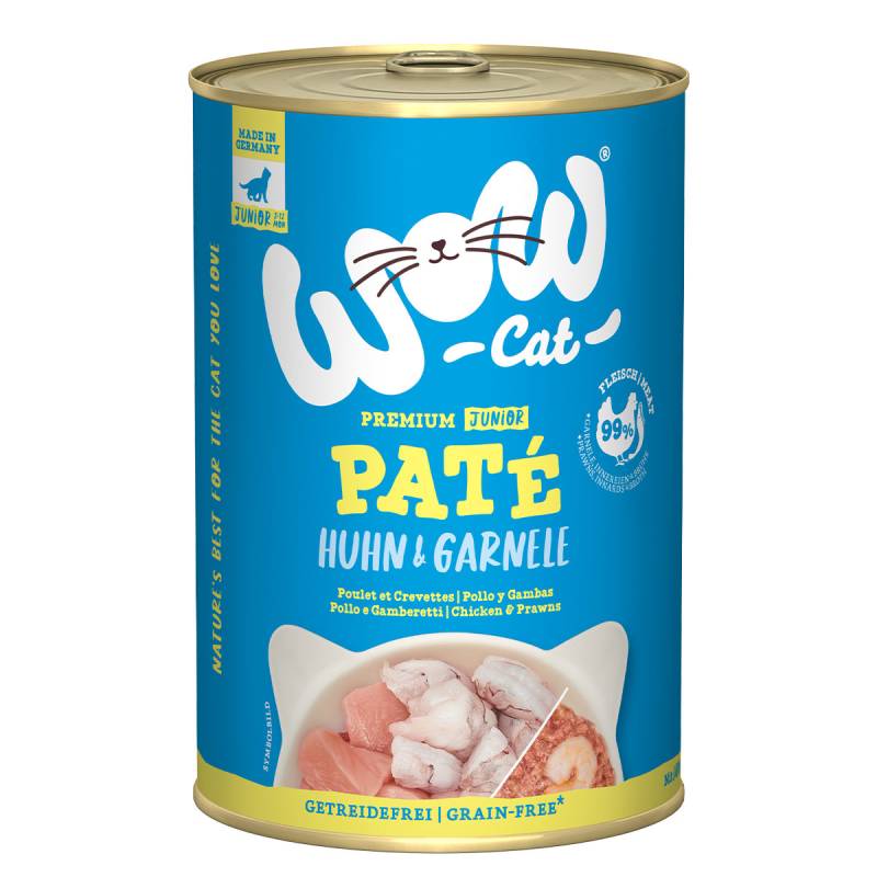 WOW CAT Junior Huhn & Garnele 6x400g von WOW Cat