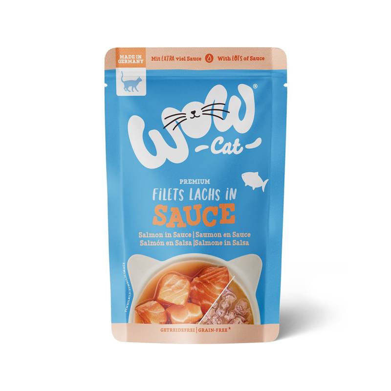 WOW CAT Lachs in Sauce 8x85g von WOW Cat