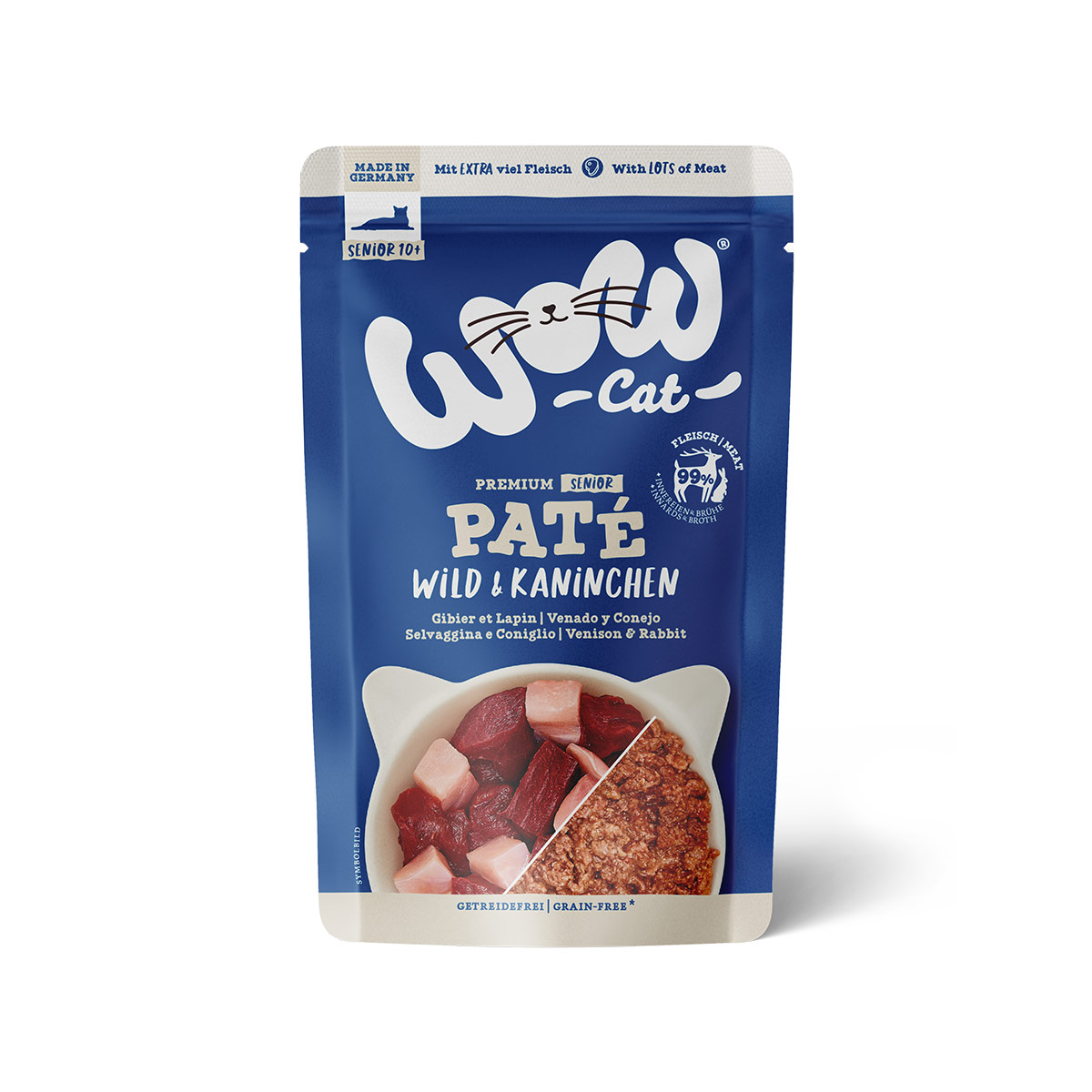 WOW CAT Senior Wild & Kaninchen 12x125g WOW CAT Senior Wild & Kaninchen 12x125g von WOW Cat