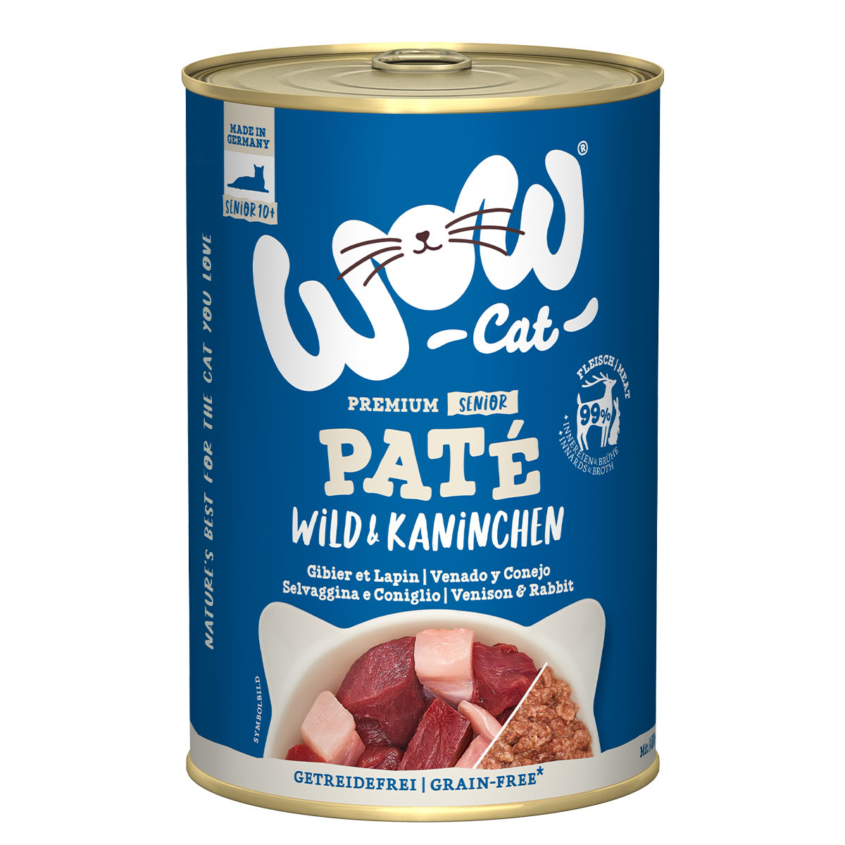 WOW CAT Senior Wild & Kaninchen 6x400g von WOW Cat