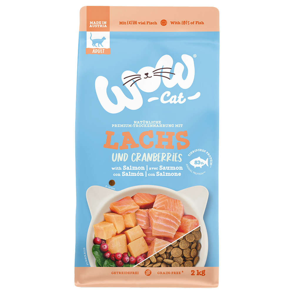 WOW Cat Adult mit Lachs - 2 kg WOW Cat Adult mit Lachs - 2 kg von WOW Cat