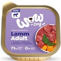 150g Hunde Nassfutter | Schale, Adult | Mit Lamm Kürbis und Brennnessel von WOW DOG