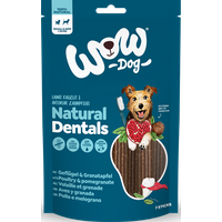 195g Hunde Zahnpflege, Natural Dentals | Small & Midi mit Geflügel & Granatapfel von WOW DOG