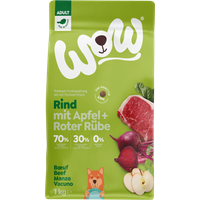 1kg Hunde Trockenfutter | Minis, Adult Rind  mit Apfel und Roter Rübe von WOW DOG