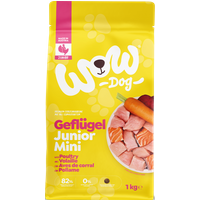 1kg Hunde Trockenfutter | Minis, Junior Geflügel mit Karotte und Roter Rübe von WOW DOG