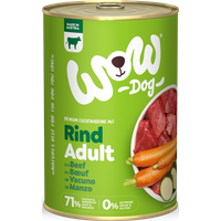 400g Hunde Nassfutter, Adult | Mit Rind Karotte und Zucchini  von WOW DOG