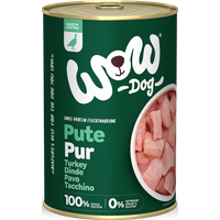 400g Hunde Nassfutter, Pute Pur Single Protein Futter von WOW DOG