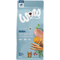 6kg Hunde Trockenfutter, Adult Huhn mit Spinat und Cranberries von WOW DOG