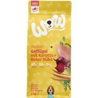 6kg Hunde Trockenfutter, Junior Geflügel mit Karotte und Roter Rübe von WOW DOG