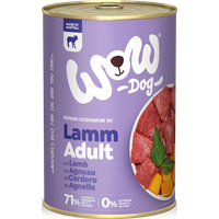 800g Hunde Nassfutter, Adult | Mit Lamm Kürbis und Brennnessel von WOW DOG