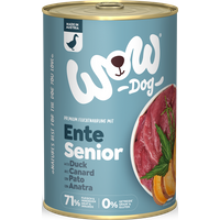 800g Hunde Nassfutter, Senior | Mit Ente Seealge und Süßkartoffel von WOW DOG