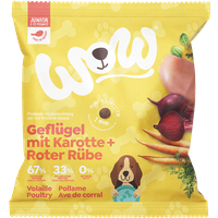 80g Trockenfutter | Probe, Junior Geflügel mit Karotte und Roter Rübe, Minis von WOW DOG
