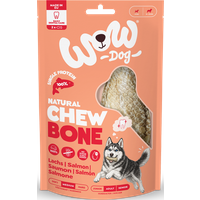 90g Hunde Leckerlis, Chew Bone | Lachs Lachshaut 90g Hunde Leckerlis, Chew Bone | Lachs Lachshaut von WOW DOG