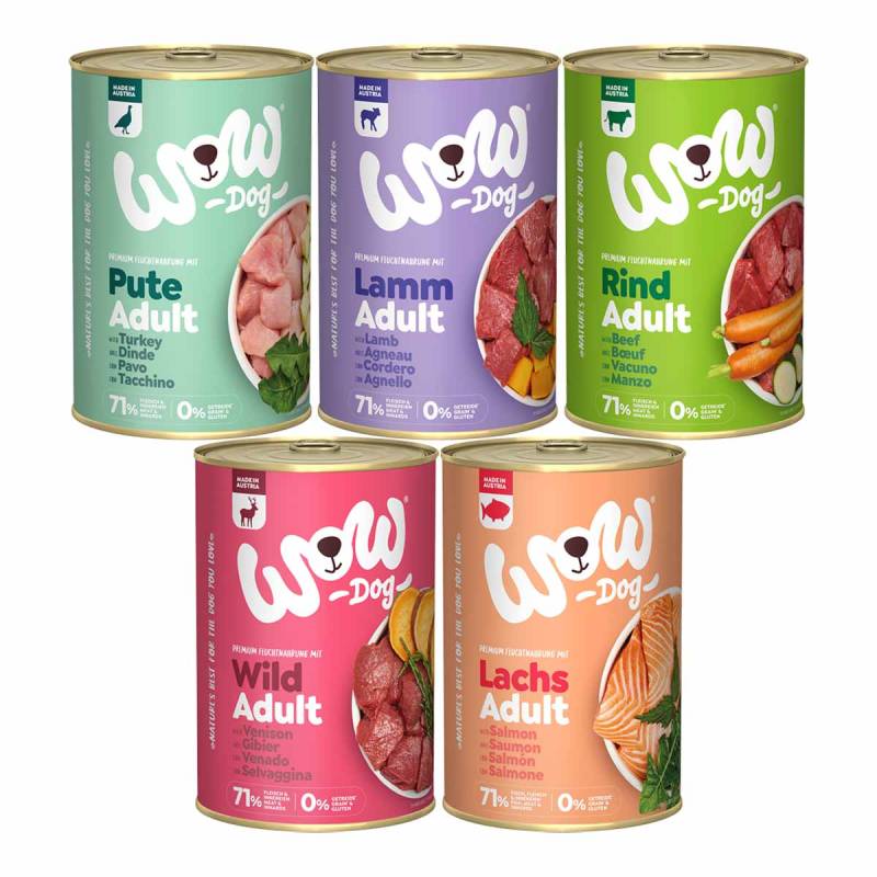 WOW Dog Mixpaket Adult 30x400g von WOW!
