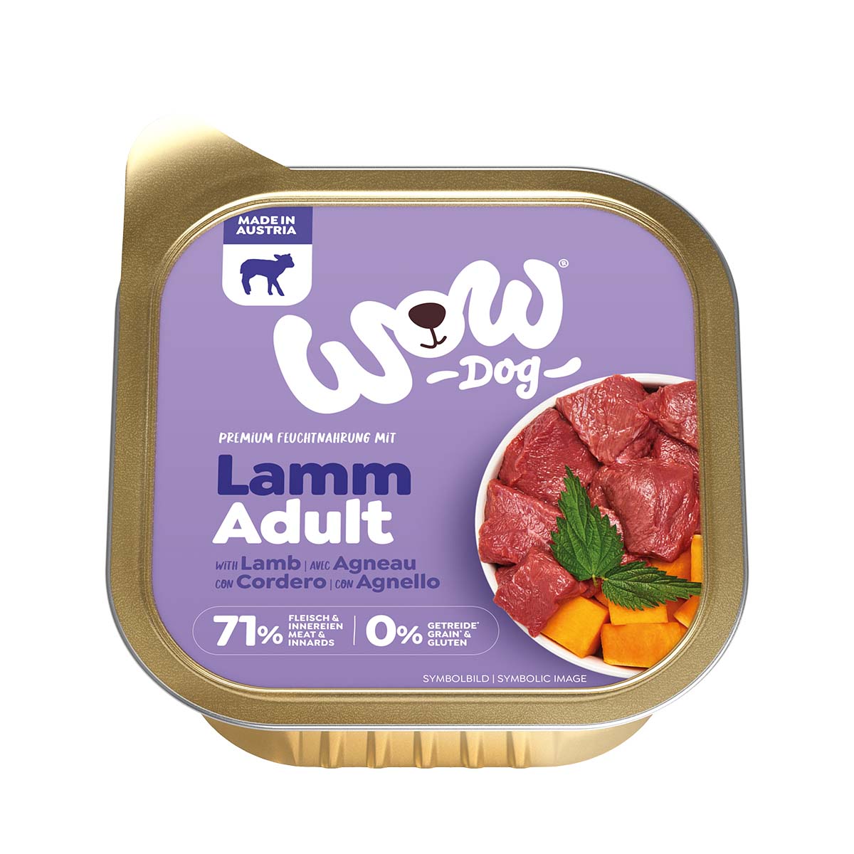 WOW Adult Lamm mit Kürbis und Brennnessel 11x150g von WOW!