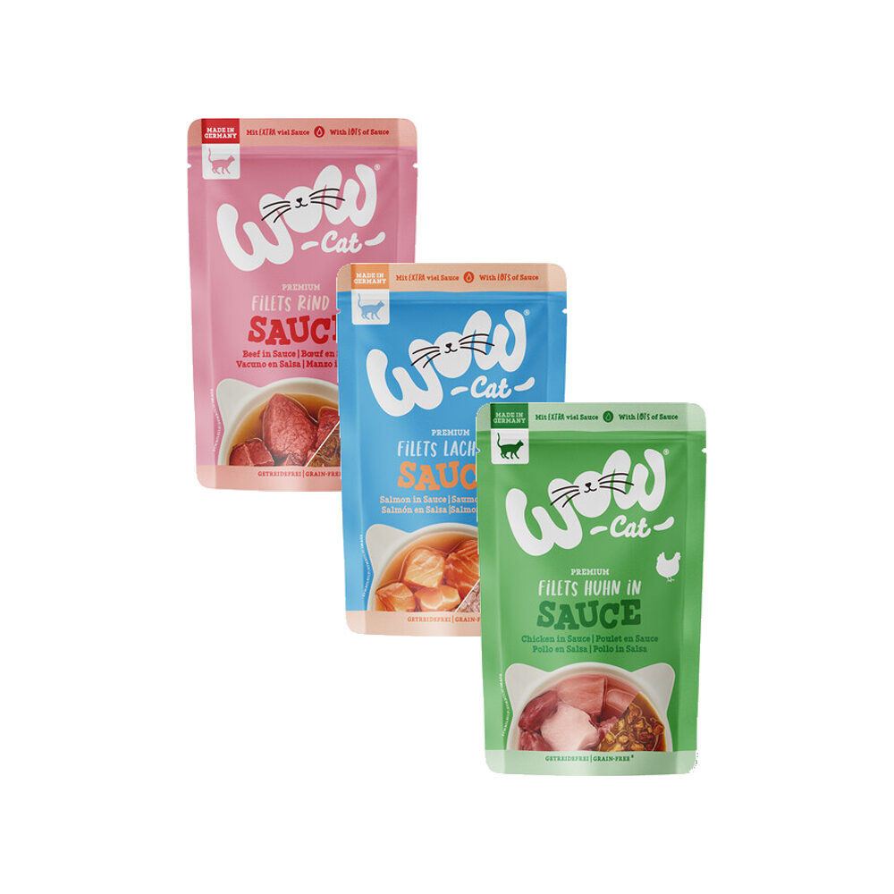 WOW Cat Wet Adult in Sauce - Verschiedene Geschmacksrichtungen WOW Cat Wet Adult in Sauce - Verschiedene Geschmacksrichtungen von WOW!