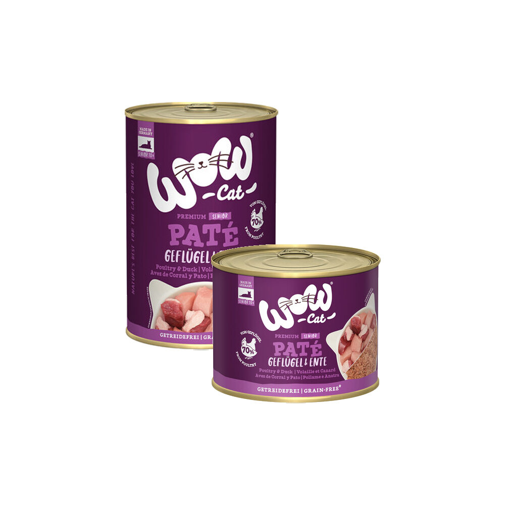 WOW Cat Wet Senior - Geflügel & Ente - 400 g von WOW!
