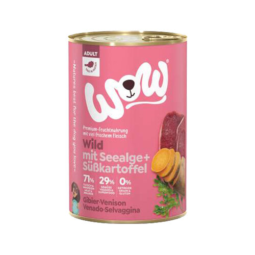 WOW! Hundefutter Adult - Dose - Lachs - 6 x 800 g von WOW!