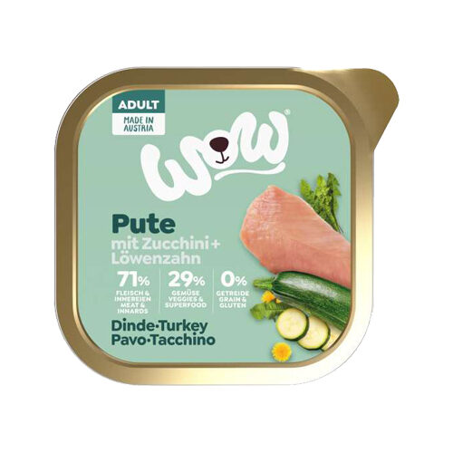 WOW! Hundefutter Adult - Schale - Lamm - 11 x 150 g von WOW!