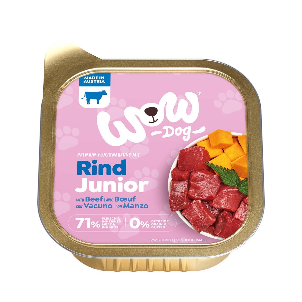 WOW Junior Rind mit Kürbis und Brennnessel 11x150g von WOW!