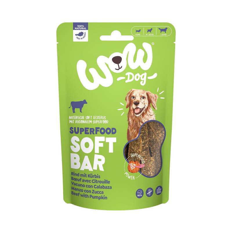 WOW SUPERFOOD Soft Bar Rind mit Kürbis 150g von WOW!