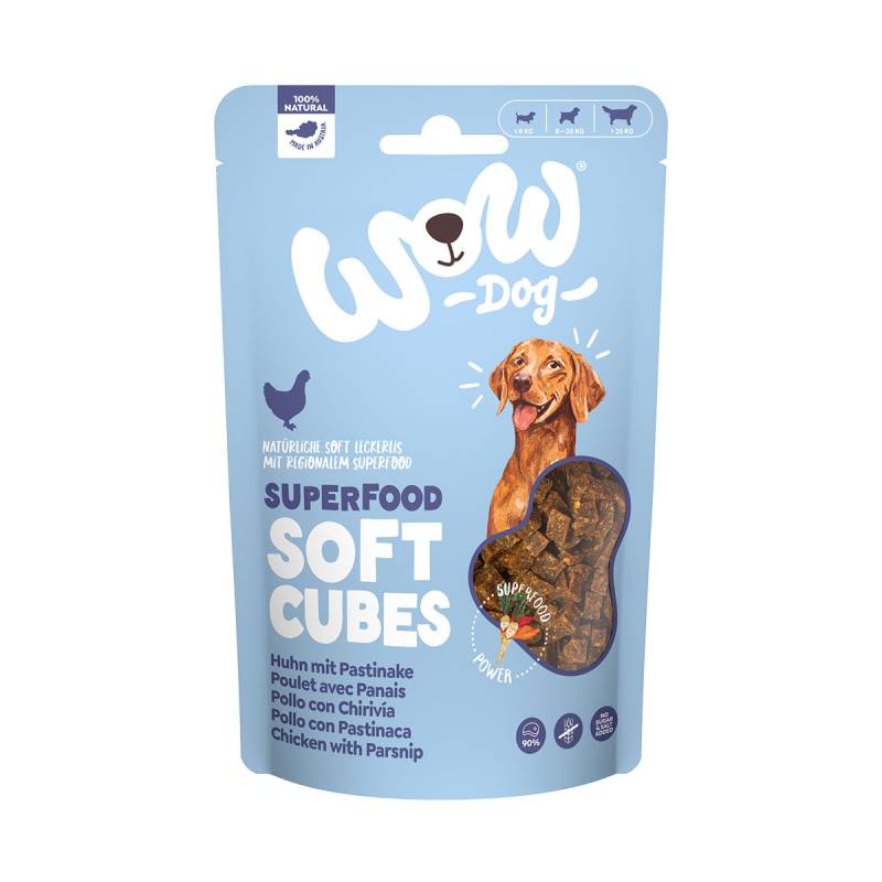 WOW SUPERFOOD Soft Cubes Huhn mit Pastinake 150g von WOW!