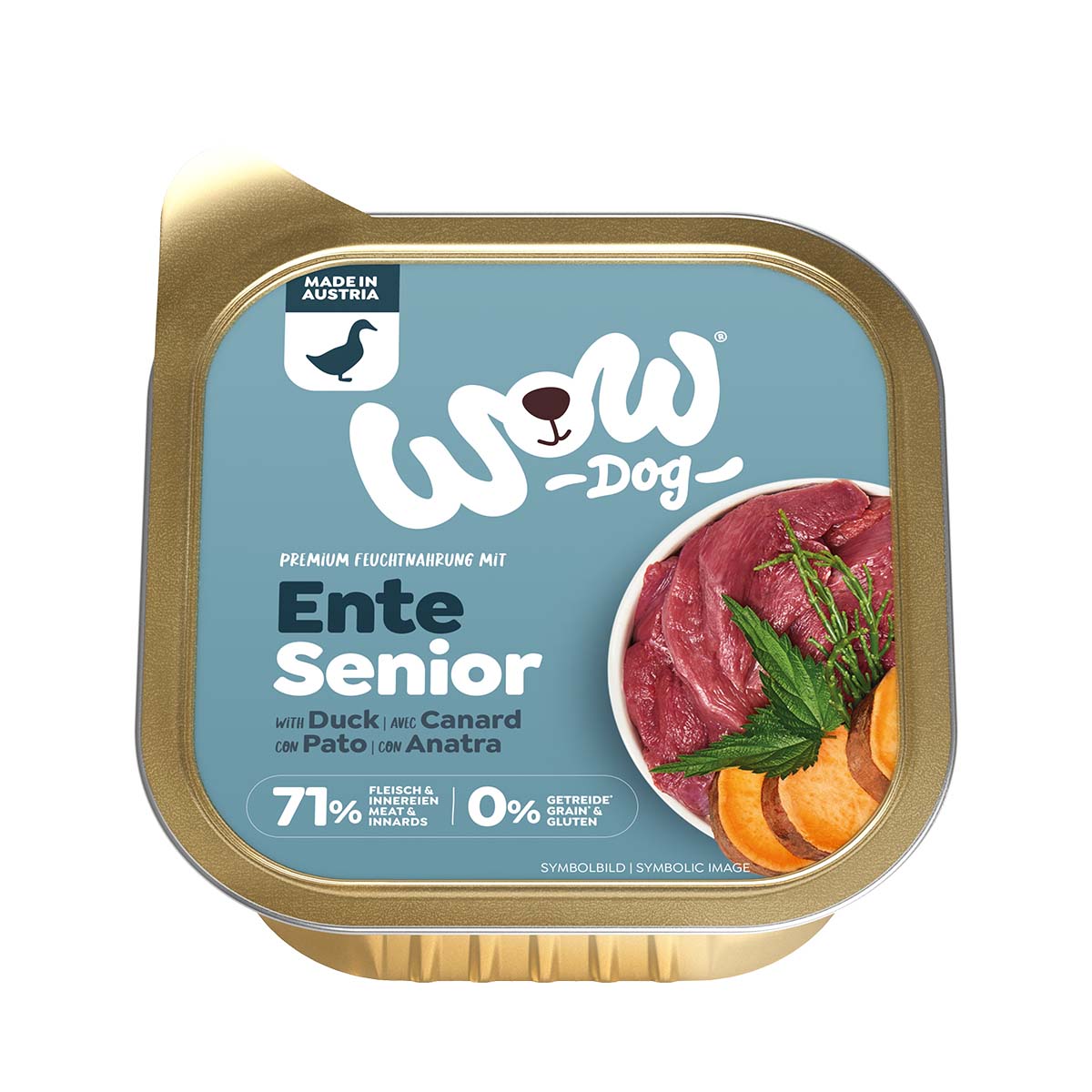 WOW Senior Ente Senior Ente mit Seealgen und Süßkartoffel 11x150g von WOW!