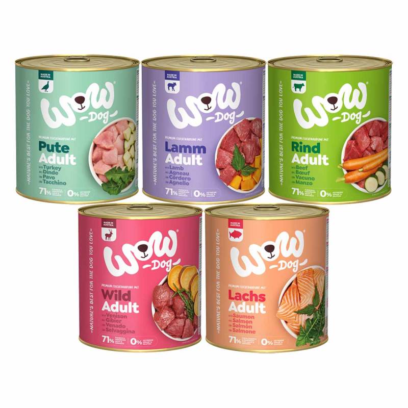 WOW Dog Mixpaket Adult 30x800g von WOW!