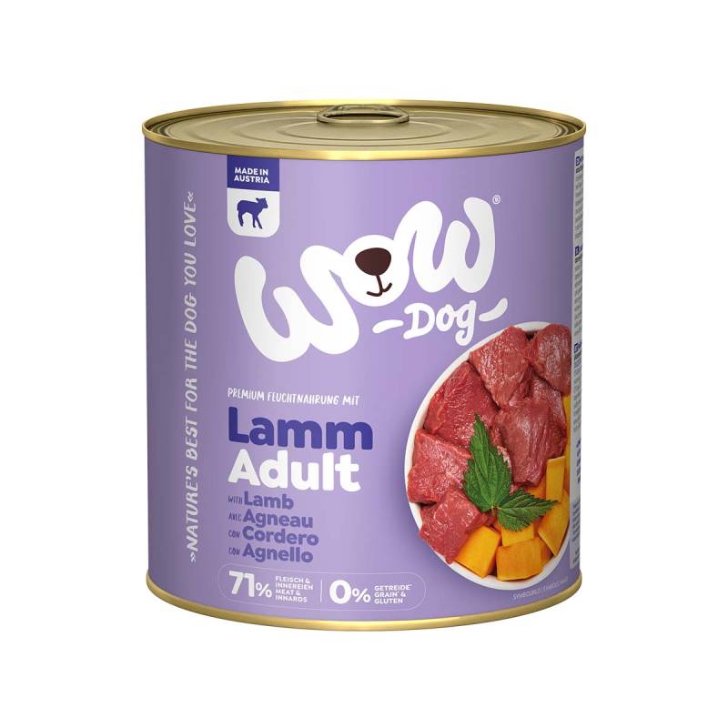 WOW Dog Lamm Adult 6x800g von WOW!
