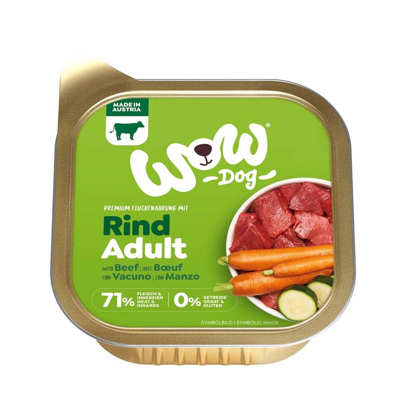 WOW Dog Rind Adult 11x150g von WOW!