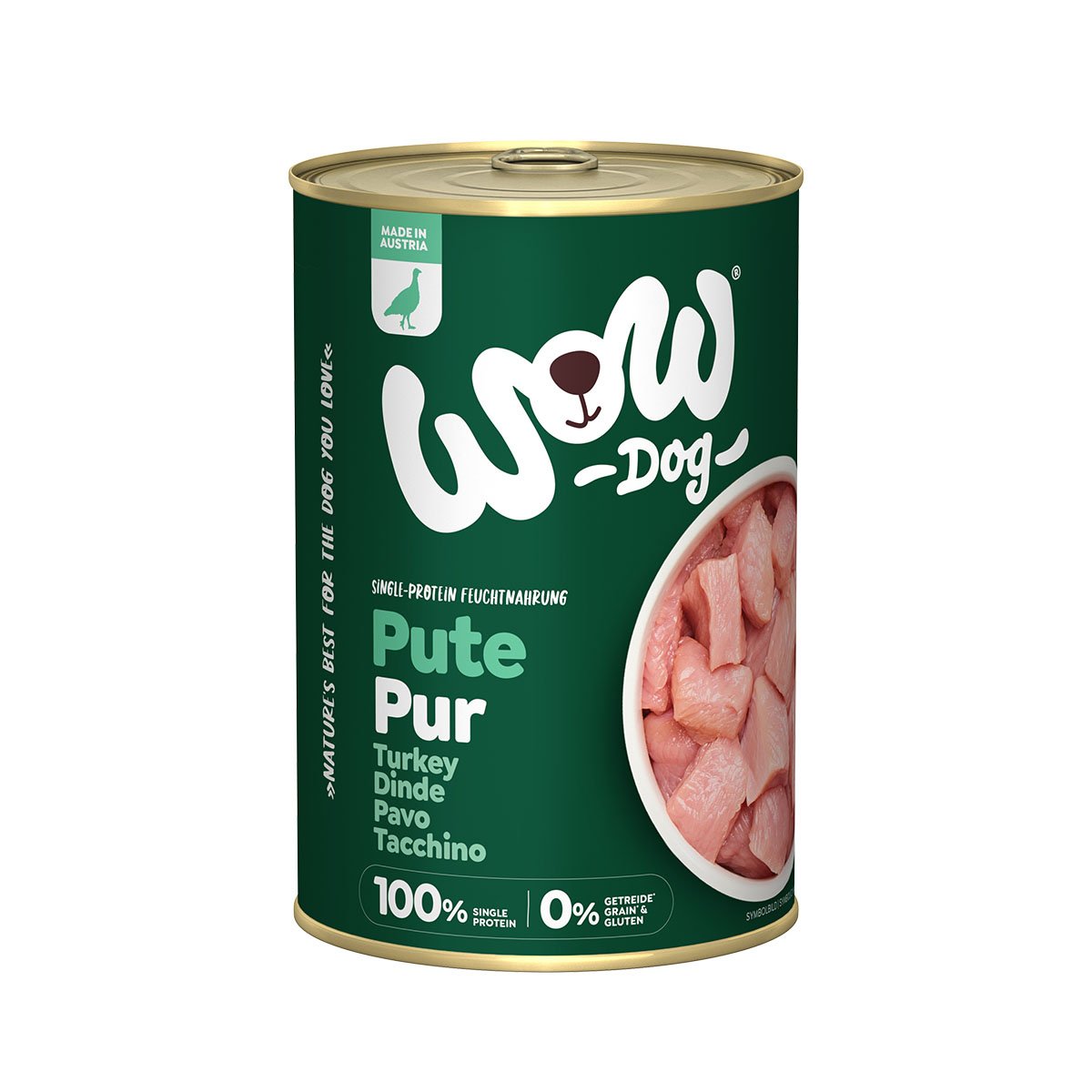 WOW Dog Pute Pur 6x400g von WOW!