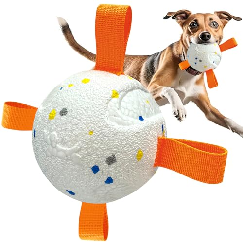 WOWBALA Hundespielzeug für große Hunde: Hüpfende Tennisbälle, interaktiver Hundeball, leicht, schwimmende Hundebälle, Hundespielzeug für aggressive Kauer WOWBALA Hundespielzeug für große Hunde: Hüpfende Tennisbälle, interaktiver Hundeball, leicht, schwimmende Hundebälle, Hundespielzeug für aggressive Kauer von WOWBALA