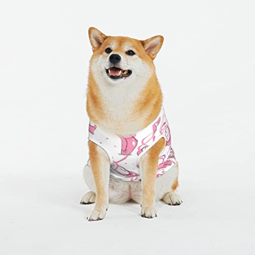 Pinke Ballettschuhe, bedrucktes Hunde-Shirt, niedliche Haustierkleidung, Sommerkleidung, Katzenkleidung, atmungsaktiv, lustige Hundekleidung für Haustiere, Hunde, Katzen Pinke Ballettschuhe, bedrucktes Hunde-Shirt, niedliche Haustierkleidung, Sommerkleidung, Katzenkleidung, atmungsaktiv, lustige Hundekleidung für Haustiere, Hunde, Katzen von WOWBED