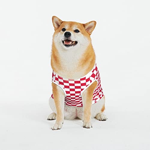 Rot Kariert Weiß Quadrate Gedruckt Hund Shirt Nette Haustier Kleidung Sommer Katze Kleidung Neuheit Katze Hund Weste Atmungsaktiv Lustige Hund Kleidung für Haustiere Hunde Katzen Rot Kariert Weiß Quadrate Gedruckt Hund Shirt Nette Haustier Kleidung Sommer Katze Kleidung Neuheit Katze Hund Weste Atmungsaktiv Lustige Hund Kleidung für Haustiere Hunde Katzen von WOWBED