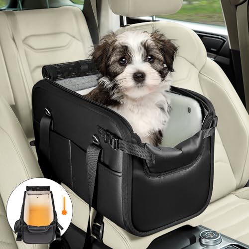 WOYYHO 9 kg Hundeautositz für kleine Hunde mit abnehmbarem Samtfutter, kleine Hunde Mittelkonsole Hund Autositz Haustier Hund Booster Autositz Wasserdicht Anti-Rutsch Welpe Hund Katze Reise Autositz WOYYHO 9 kg Hundeautositz für kleine Hunde mit abnehmbarem Samtfutter, kleine Hunde Mittelkonsole Hund Autositz Haustier Hund Booster Autositz Wasserdicht Anti-Rutsch Welpe Hund Katze Reise Autositz von WOYYHO