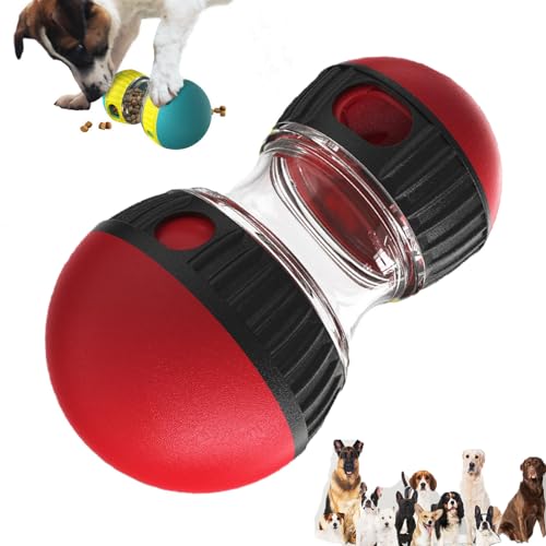 WOZJ Dog Treat Ball Dispenser for Small Medium Large Dogs and Cats，Dog Games for Boredom,Food Slow Eating Ball，Dog Treat Ball，Interactive Treat Puzzle Dog Toy for Training and Brain Stimulation von WOZJ